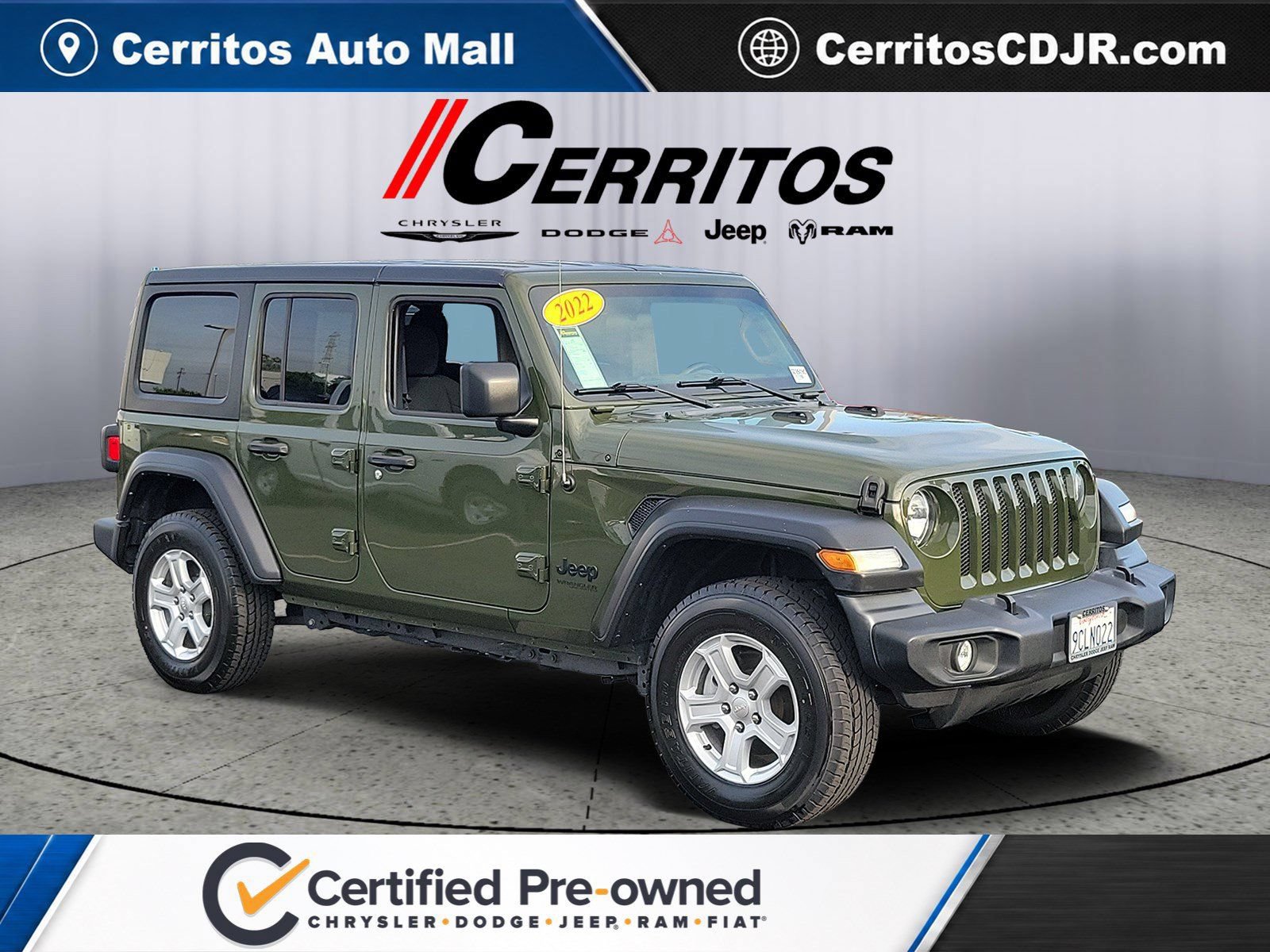Certified 2022 Jeep Wrangler Unlimited Sport AWD/4WD video 1