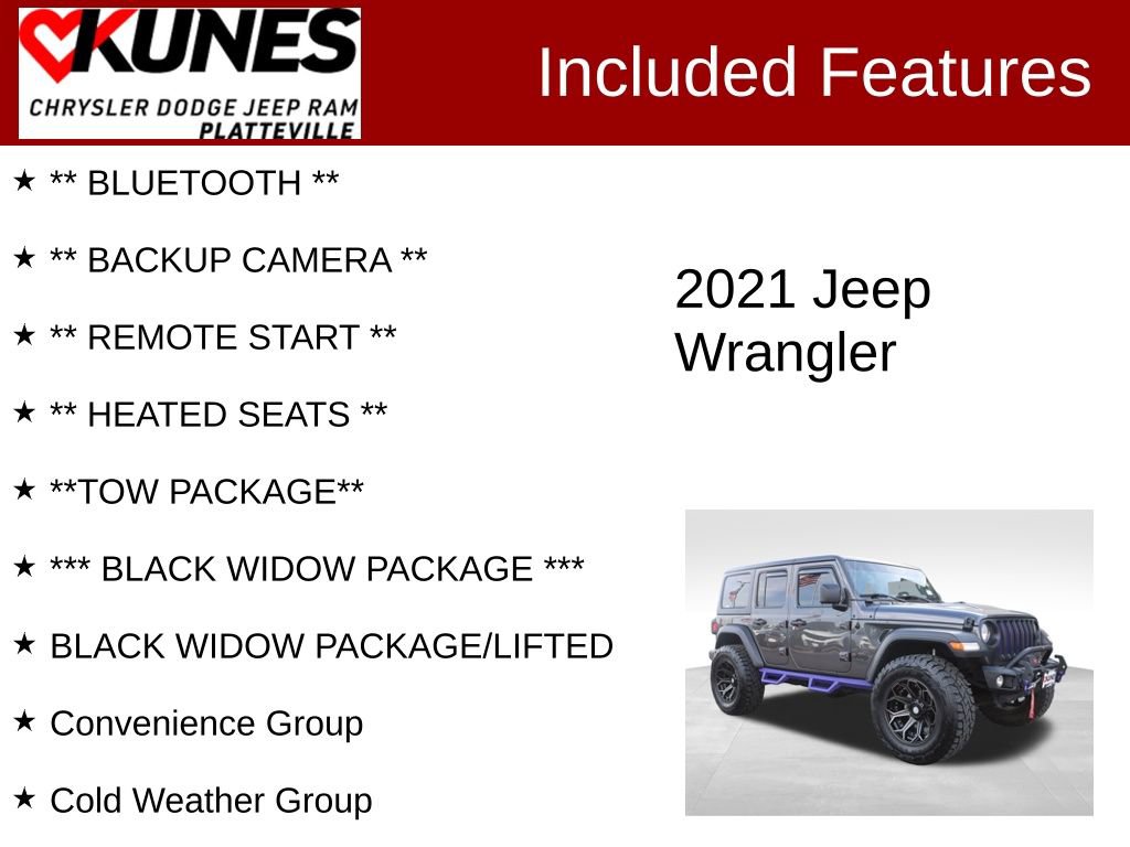 Used 2021 Jeep Wrangler Unlimited Sport image 2