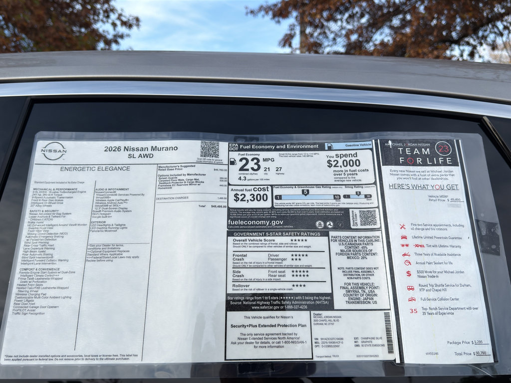 New 2026 Nissan Murano SL image 12