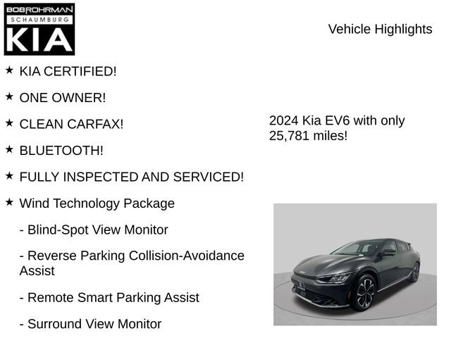 Used 2024 Kia EV6 Wind w/ Wind Technology Package AWD/4WD image 7