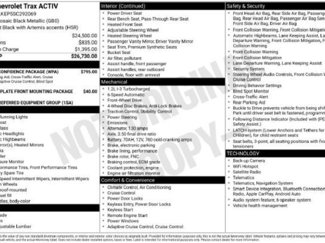 Used 2025 Chevrolet Trax ACTIV w/ Driver Confidence Package FWD image 33