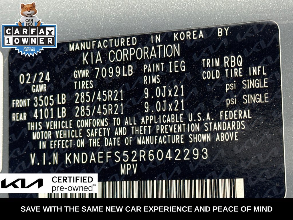 Certified 2024 Kia EV9 GT-Line AWD/4WD image 42