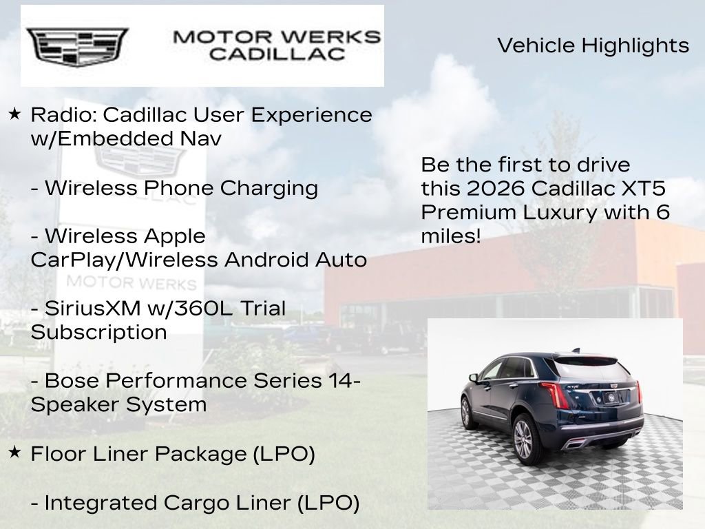 New 2026 Cadillac XT5 Premium Luxury w/ Driver Assist Package image 6