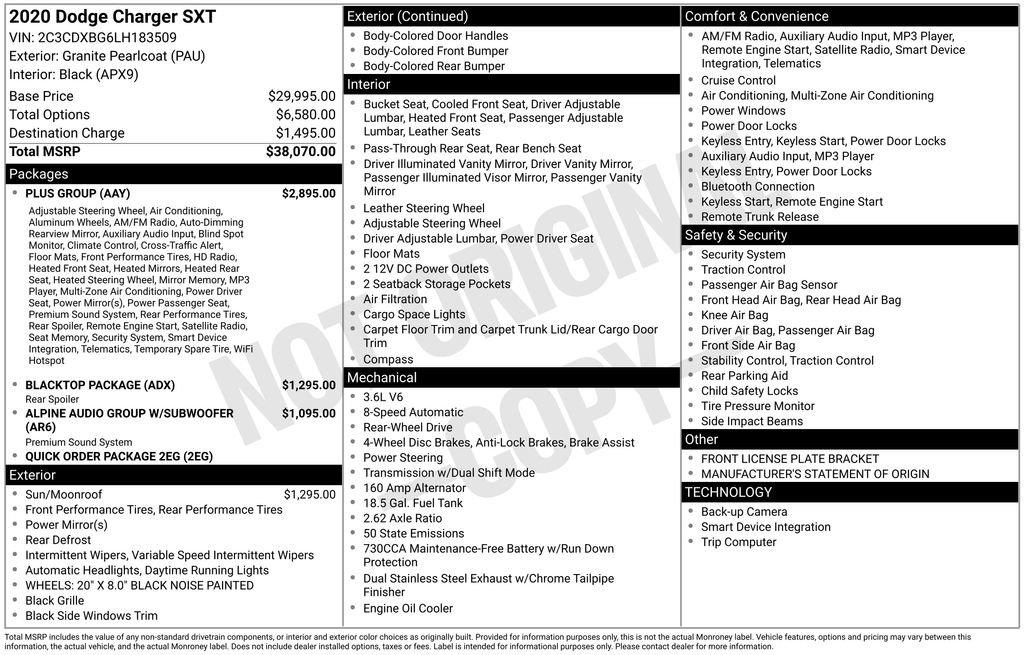 Used 2020 Dodge Charger SXT w/ Plus Group image 11