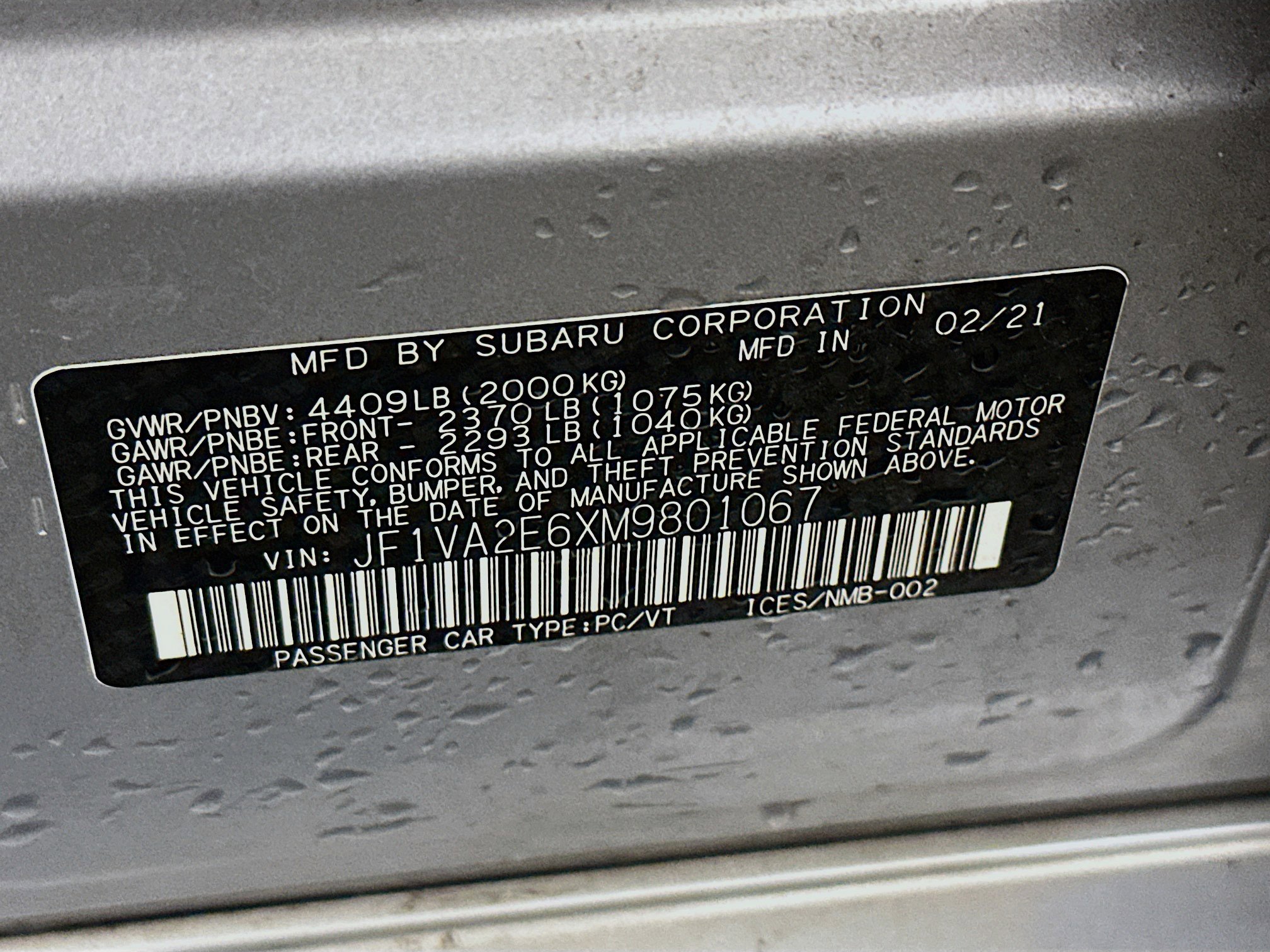 Used 2021 Subaru WRX STI w/ Popular Package #3 image 12