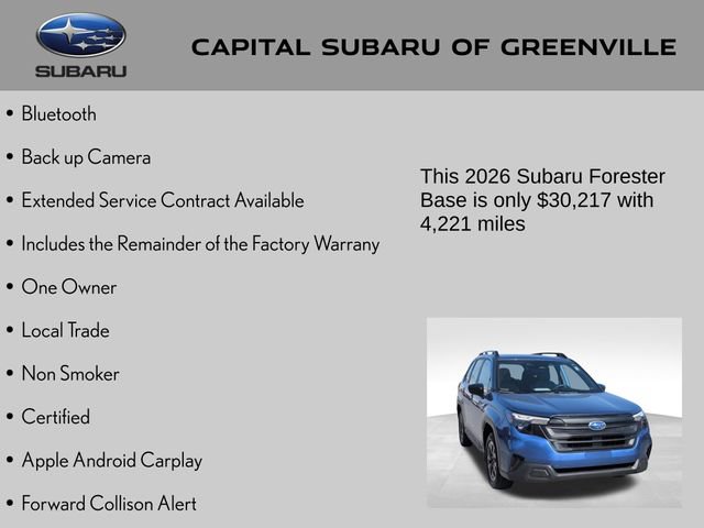 Certified 2026 Subaru Forester AWD/4WD image 4
