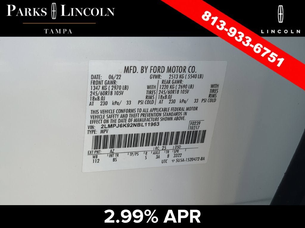 Certified 2022 Lincoln Nautilus Reserve FWD image 35