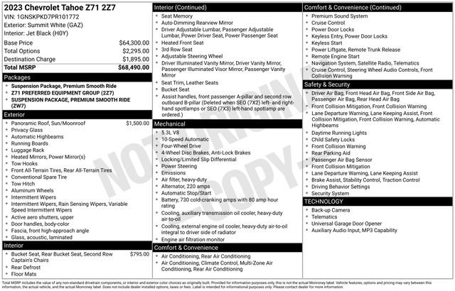 Used 2023 Chevrolet Tahoe Z71 image 25