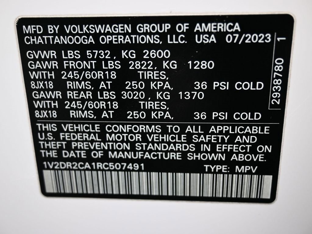 Used 2024 Volkswagen Atlas SE image 43