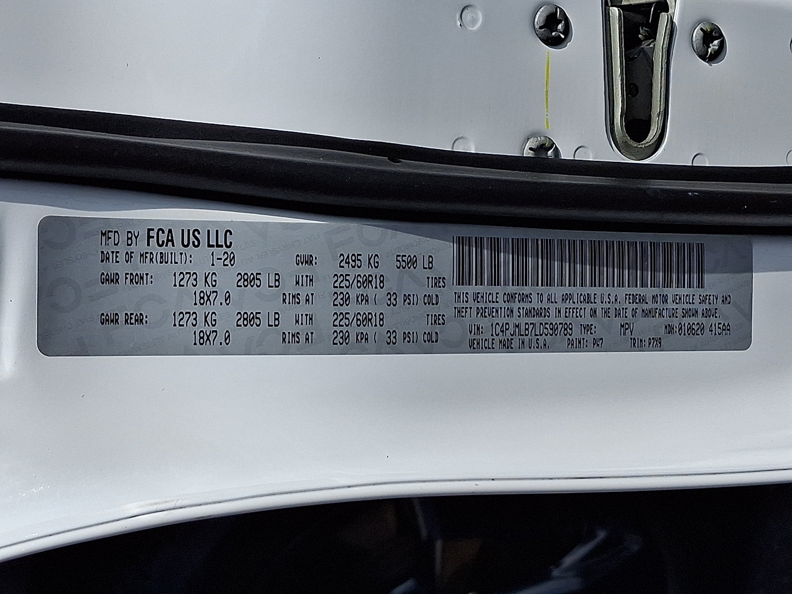 Certified 2020 Jeep Cherokee Latitude Plus AWD/4WD image 25