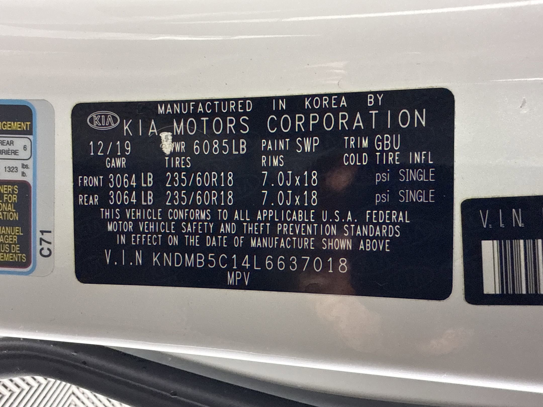 Used 2020 Kia Sedona EX FWD image 19