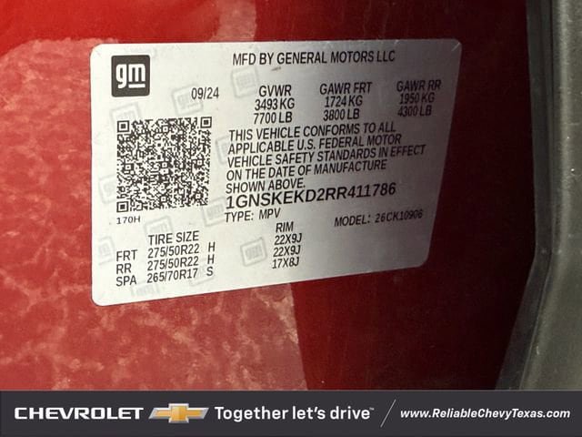 Used 2024 Chevrolet Suburban RST w/ Luxury Package image 38
