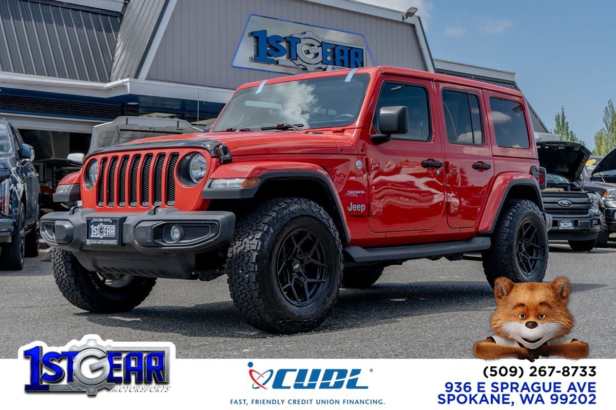 Used 2021 Jeep Wrangler Unlimited Sahara w/ Uconnect 4C Nav & Sound Group image 1