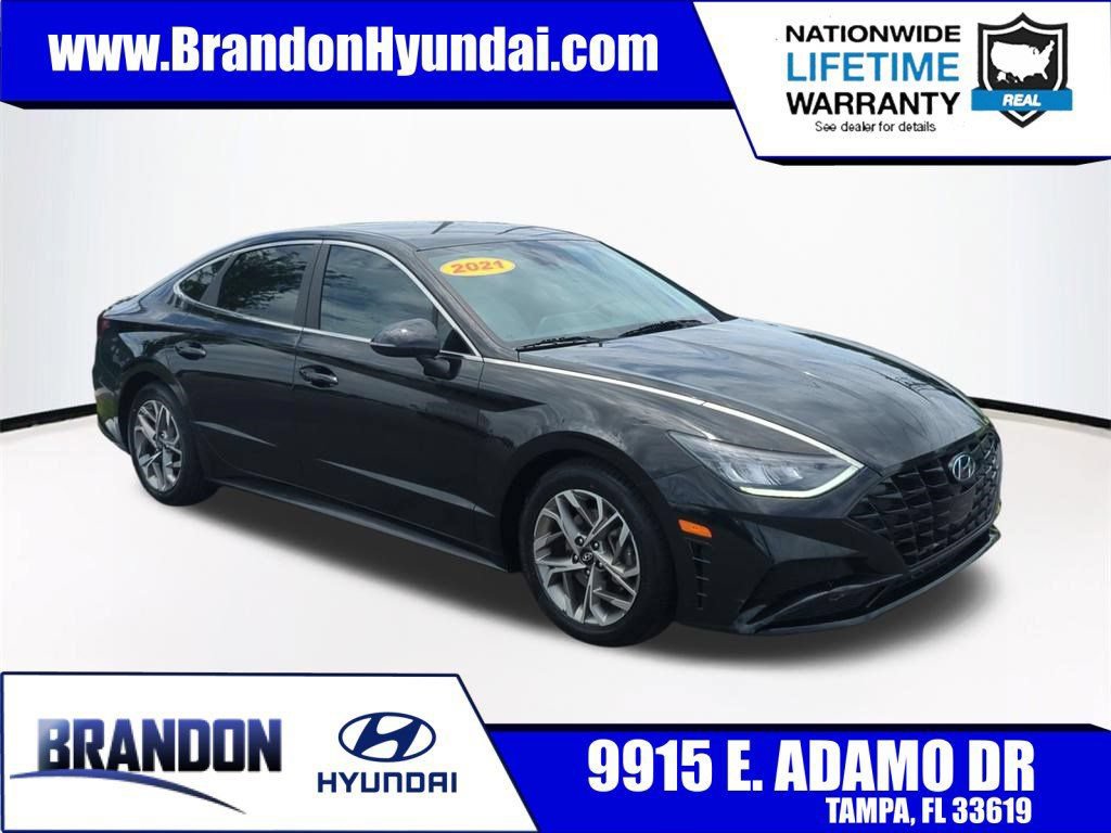 Used 2021 Hyundai Sonata SEL w/ Preferred Accessory Package FWD image 1