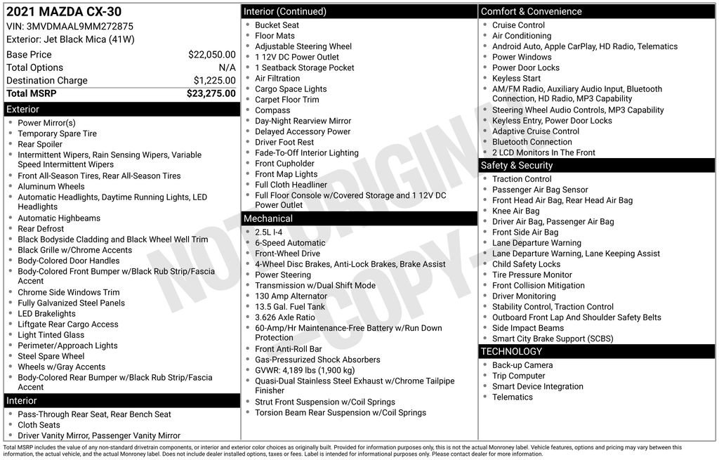 Used 2021 MAZDA CX-30 FWD 2.5 S image 12