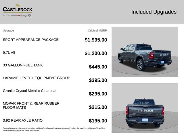 New 2026 RAM 1500 Laramie w/ Sport Appearance Package AWD/4WD image 4