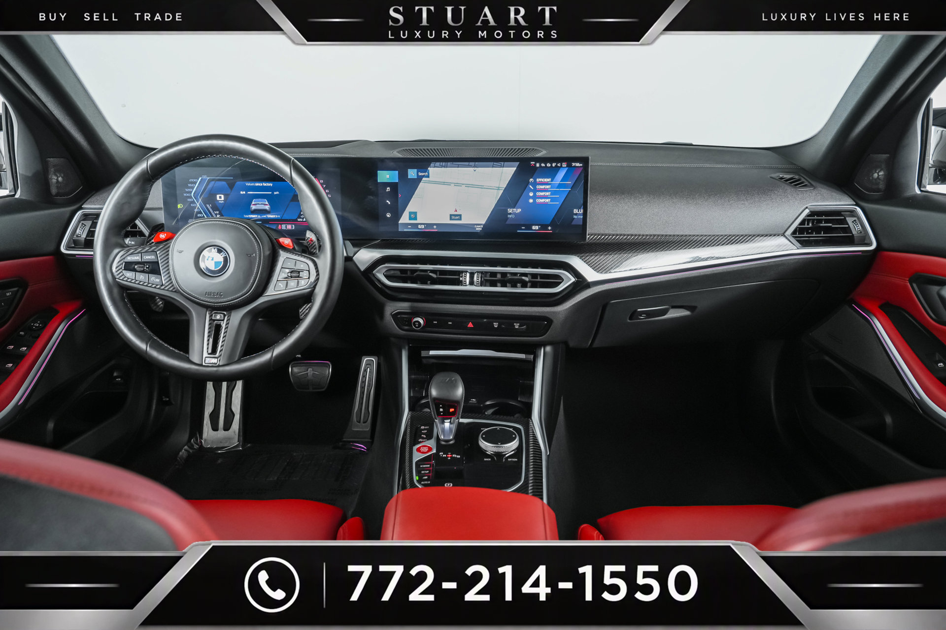Used 2024 BMW M3 Competition w/ M Carbon Exterior Package AWD/4WD image 37