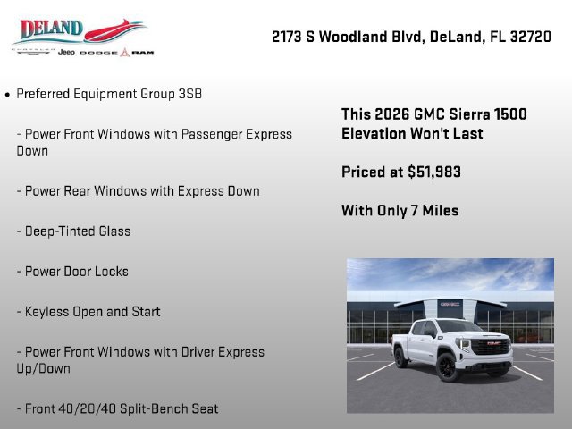New 2026 GMC Sierra 1500 Elevation w/ Preferred Package AWD/4WD image 7