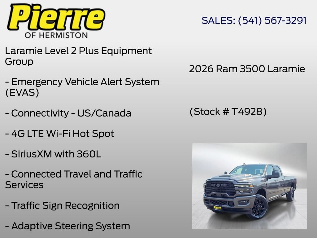 New 2026 RAM 3500 Laramie AWD/4WD image 36