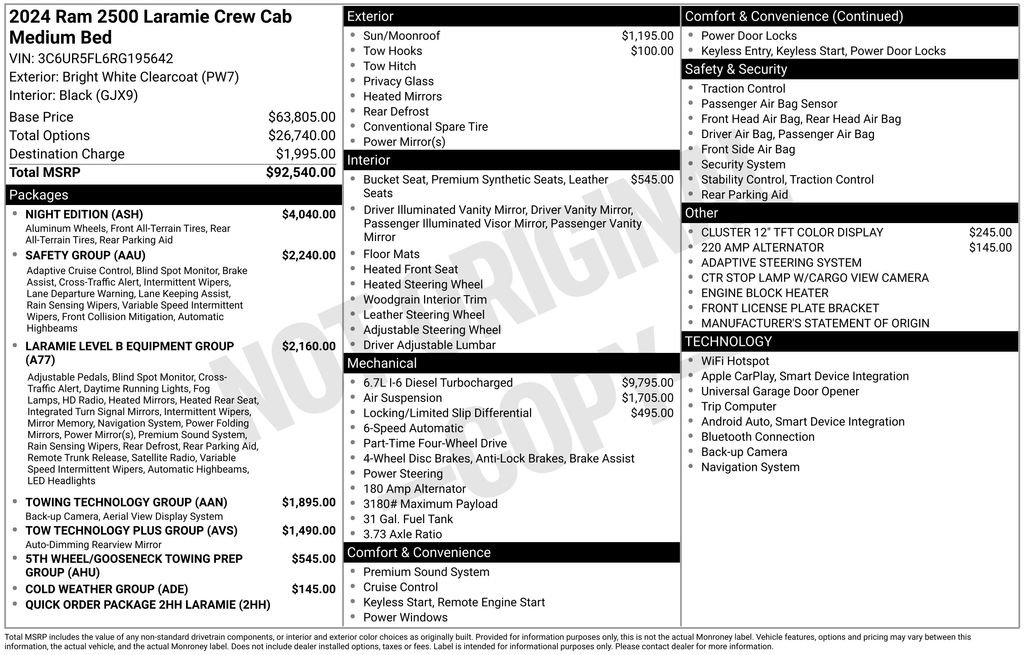 Used 2024 RAM 2500 Laramie w/ Night Edition image 37