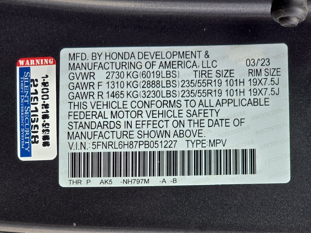 Used 2023 Honda Odyssey Touring image 54