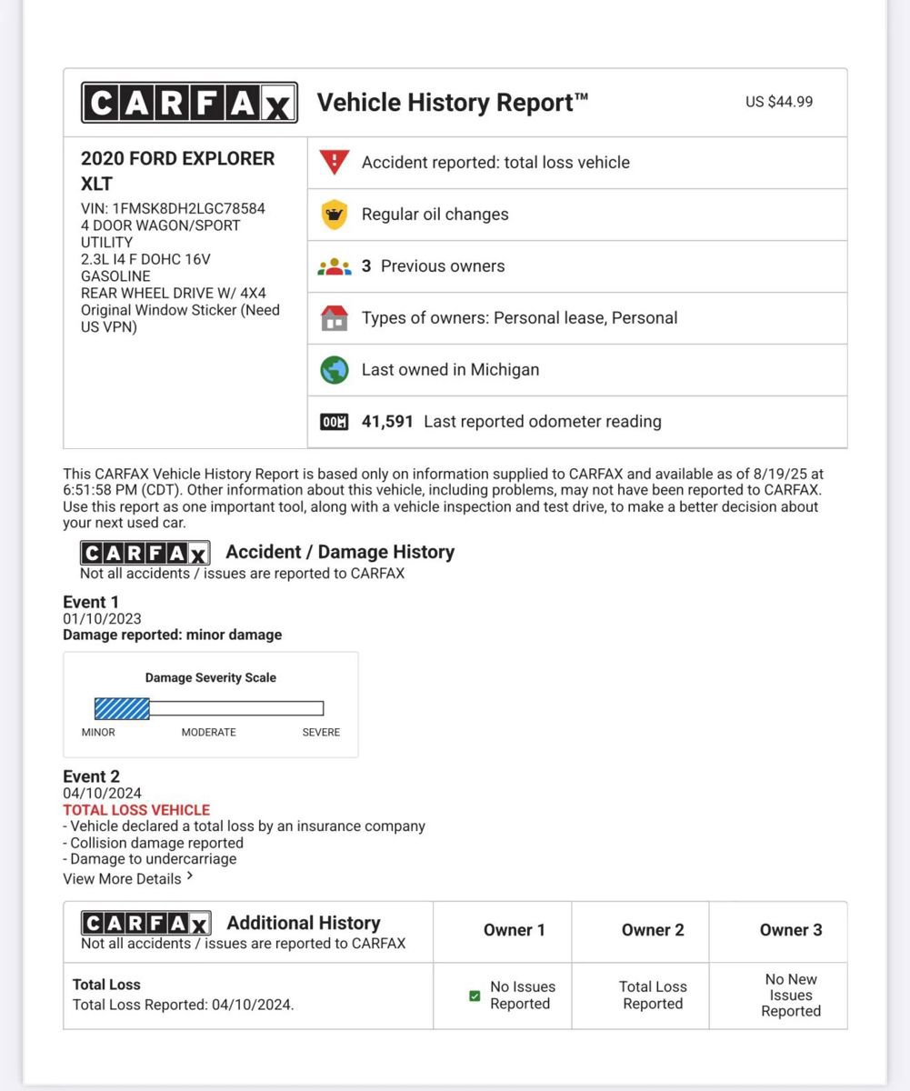 Used 2020 Ford Explorer XLT w/ Comfort Package image 46