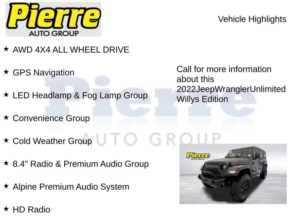 Used 2022 Jeep Wrangler Unlimited Sport AWD/4WD image 7