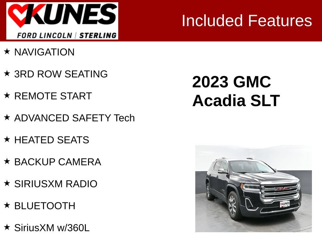 Used 2023 GMC Acadia SLT AWD/4WD image 2
