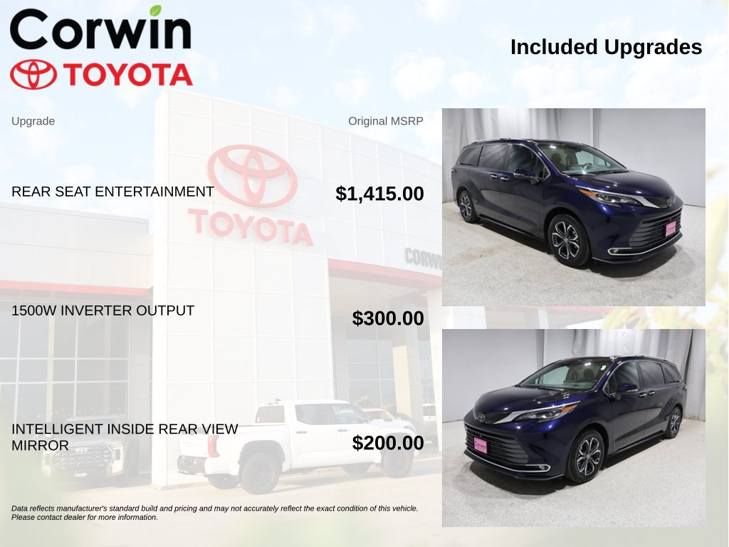 Used 2026 Toyota Sienna Platinum AWD/4WD image 4