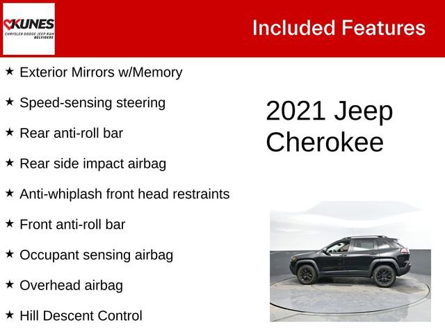 Used 2021 Jeep Cherokee Trailhawk w/ Premium Leather Package image 4