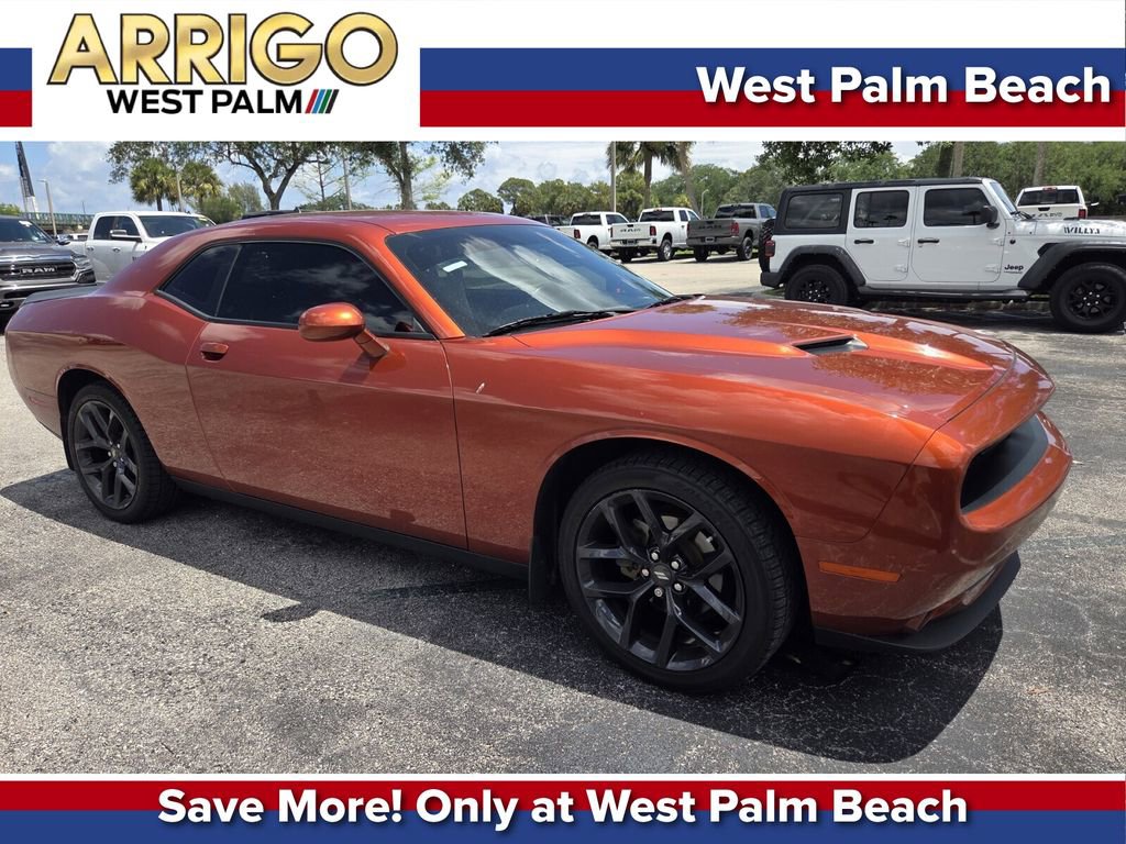 Used 2021 Dodge Challenger SXT w/ Blacktop Package RWD image 1