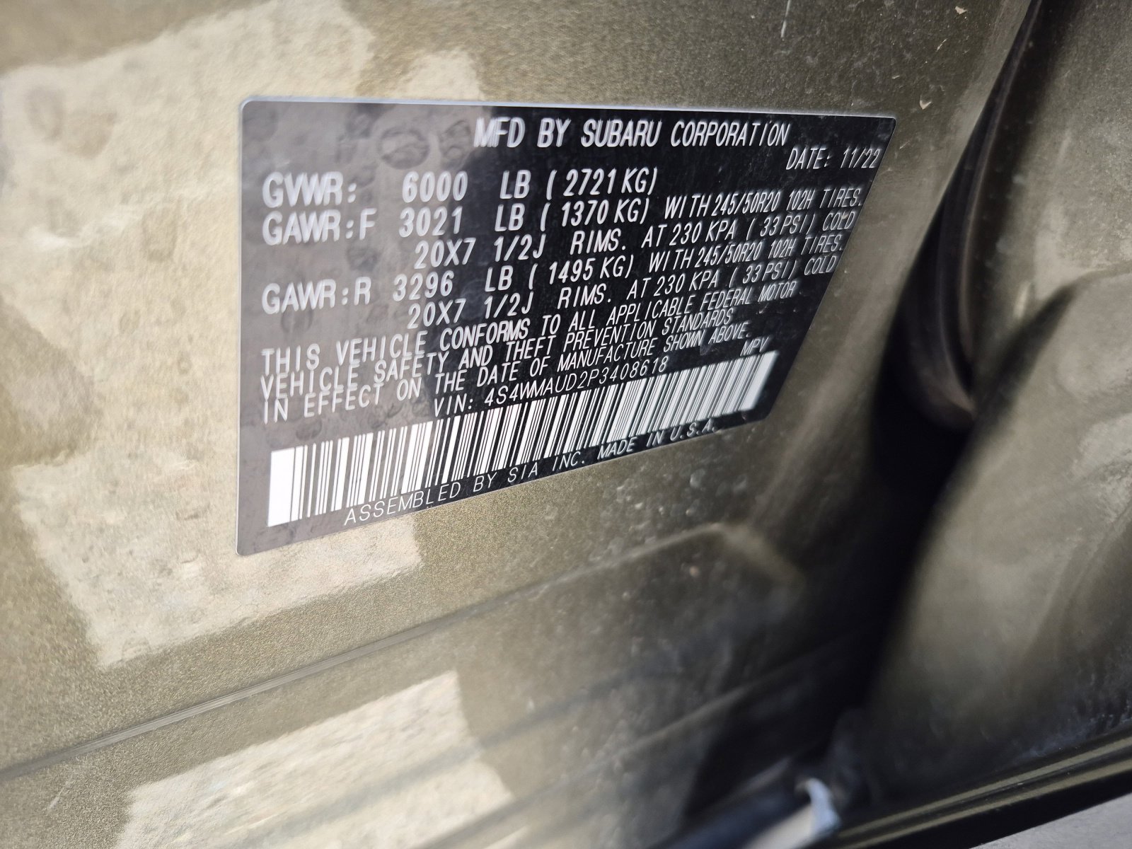 Used 2023 Subaru Ascent Limited w/ Technology Package AWD/4WD image 27