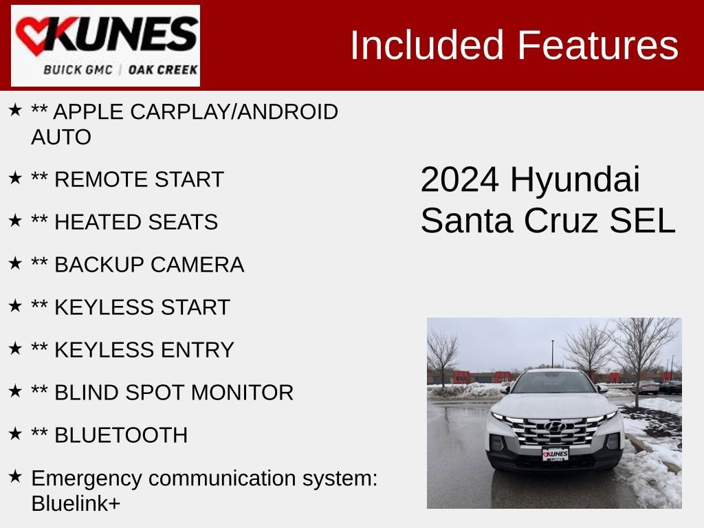 Used 2024 Hyundai Santa Cruz SEL image 2