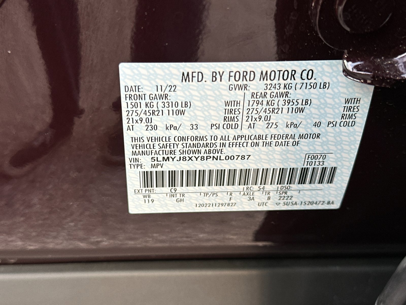 Certified 2023 Lincoln Aviator Grand Touring w/ Equipment Group 301A image 30