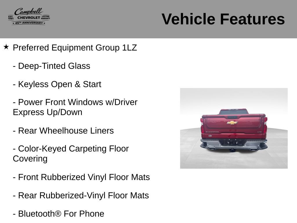 Used 2025 Chevrolet Silverado 1500 LTZ w/ Technology Package AWD/4WD image 10
