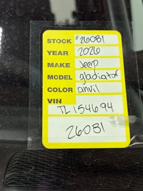 New 2026 Jeep Gladiator Sport AWD/4WD image 19