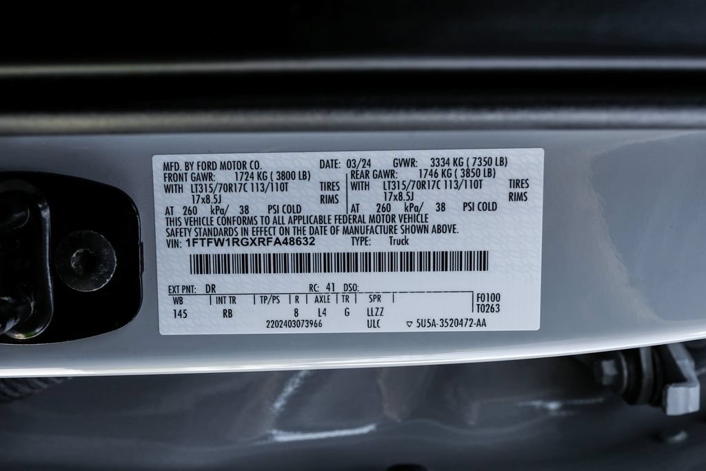 Used 2024 Ford F150 Raptor AWD/4WD image 70