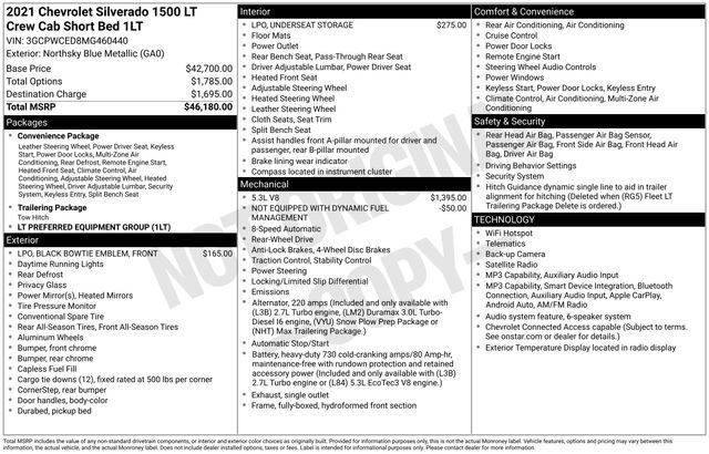 Used 2021 Chevrolet Silverado 1500 LT RWD image 29