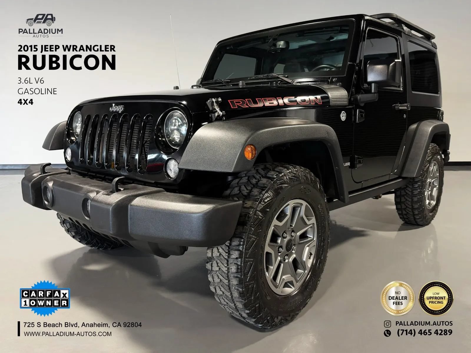Used 2015 Jeep Wrangler Rubicon w/ Power Convenience Group AWD/4WD image 1