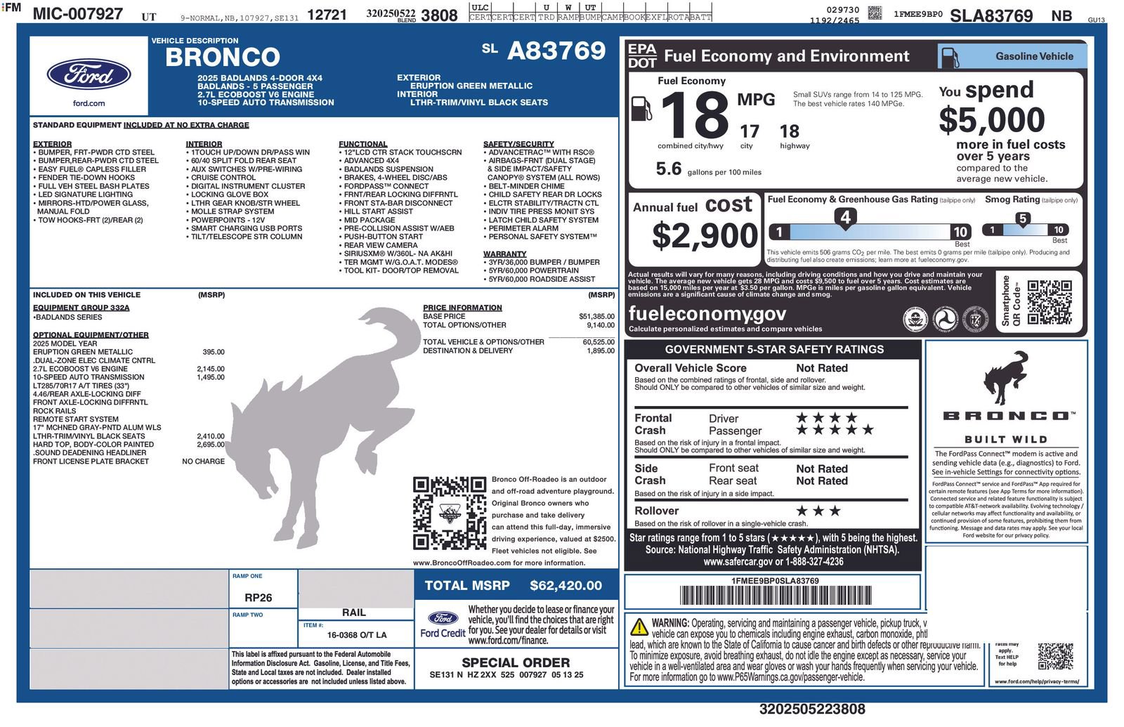 Used 2025 Ford Bronco Badlands image 10