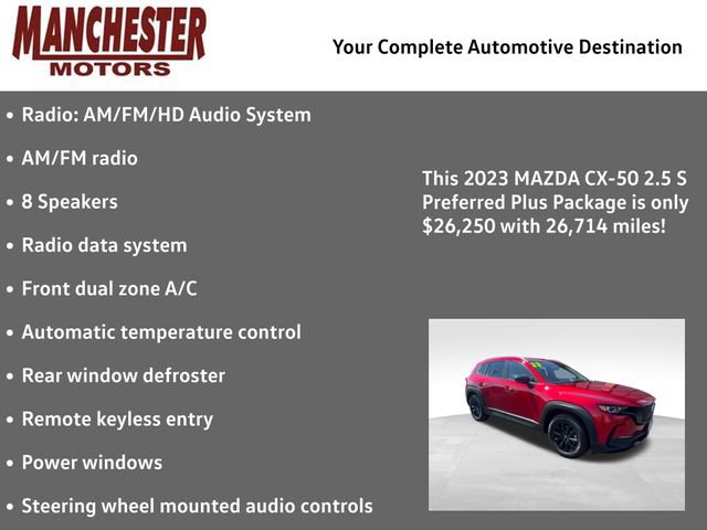 Used 2023 MAZDA CX-50 2.5 S w/ Preferred Plus Pkg image 2