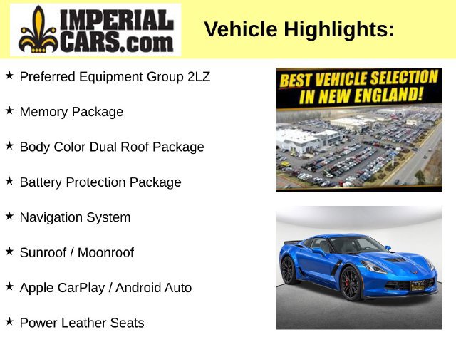 Used 2016 Chevrolet Corvette Z06 w/ 2LZ Preferred Equipment Group RWD image 8