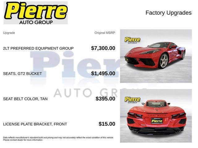 Used 2020 Chevrolet Corvette Stingray Preferred Cpe w/ 2LT Preferred Equipment Group image 13