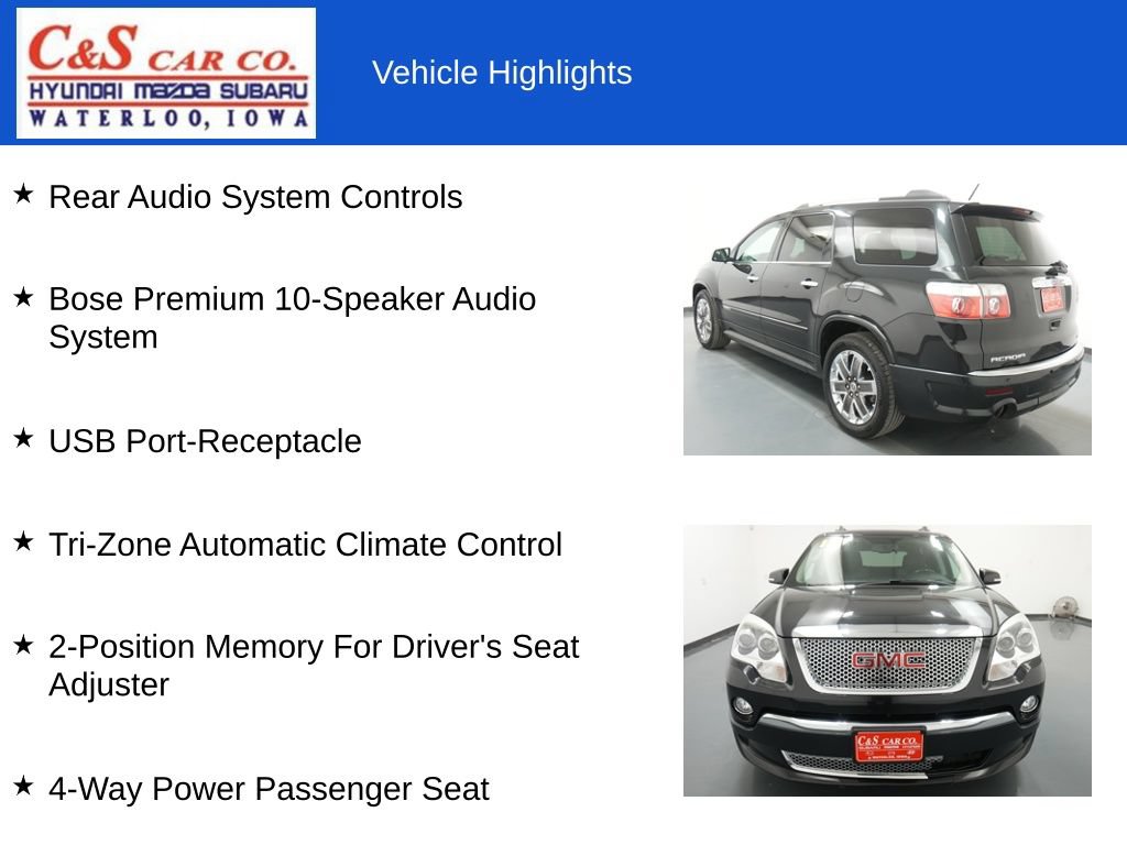 Used 2012 GMC Acadia Denali AWD/4WD image 13