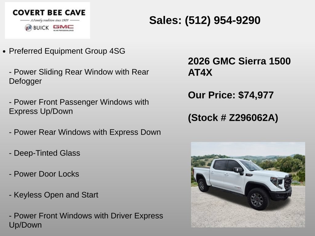 Used 2026 GMC Sierra 1500 AT4X AWD/4WD image 6