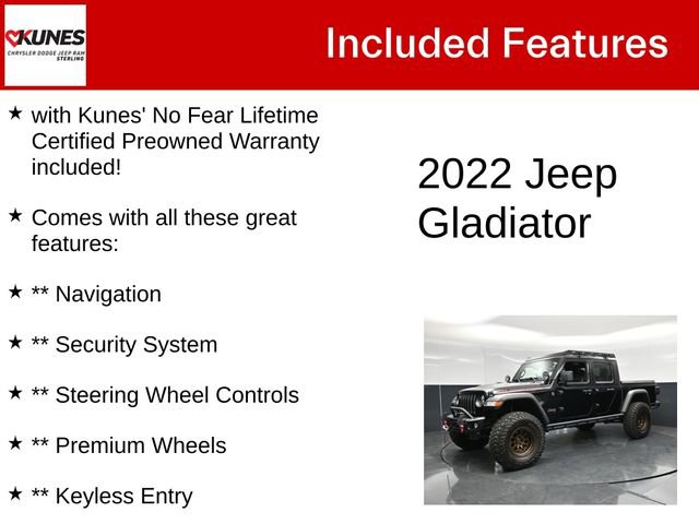 Used 2022 Jeep Gladiator Rubicon w/ Trailer Tow Package AWD/4WD image 4