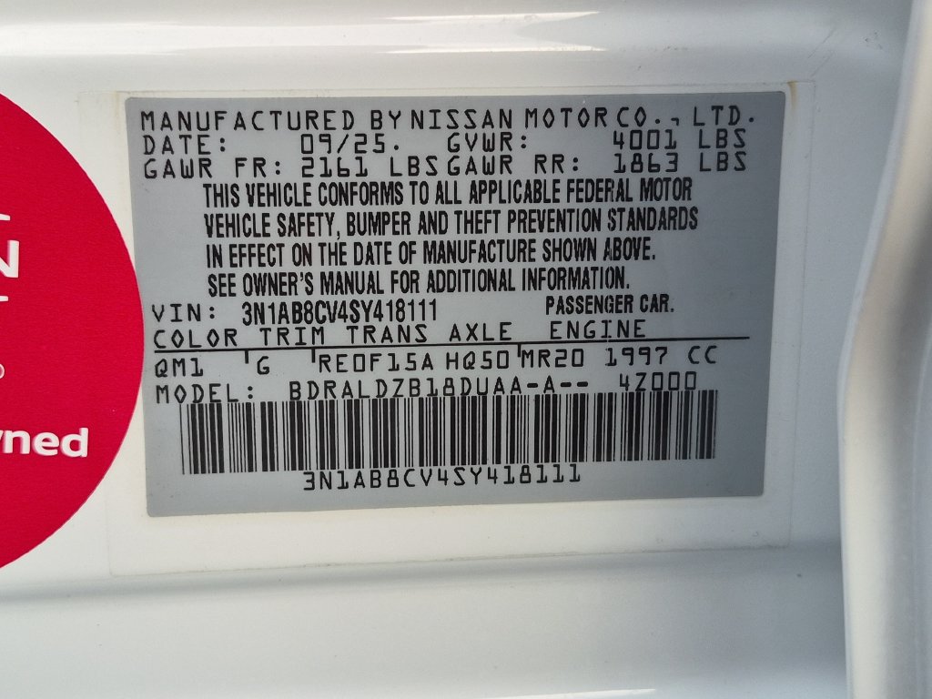 Used 2025 Nissan Sentra SV w/ All-Weather Package FWD image 27