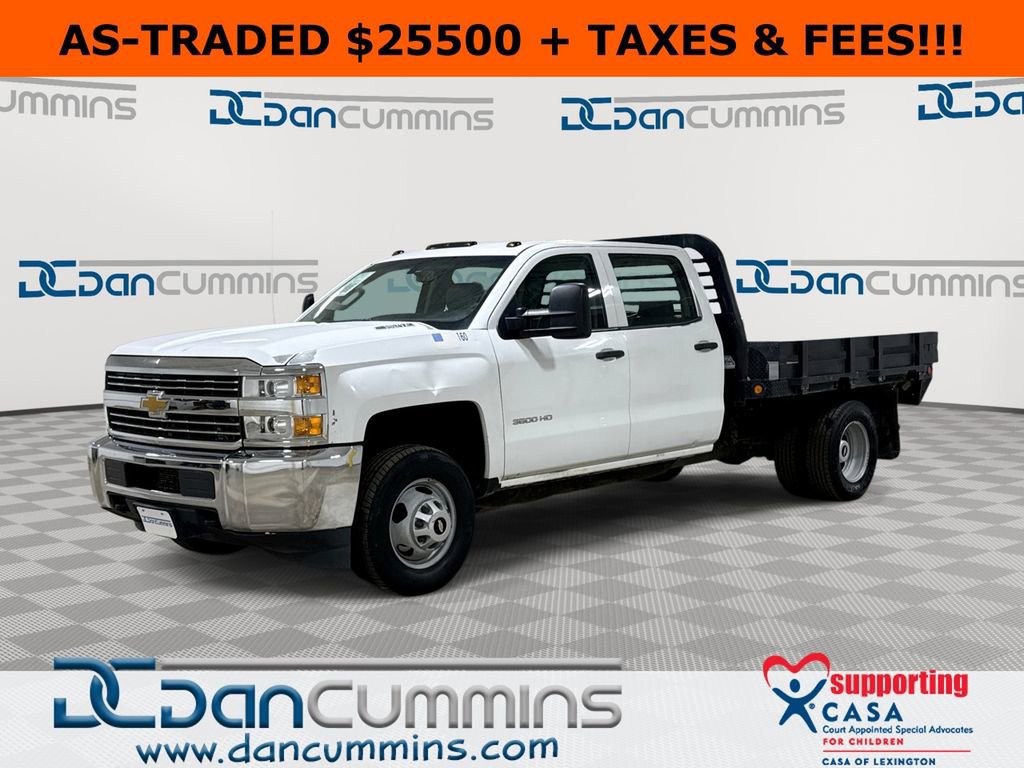 Used 2015 Chevrolet Silverado 3500 W/T w/ Snow Plow Prep Package image 1