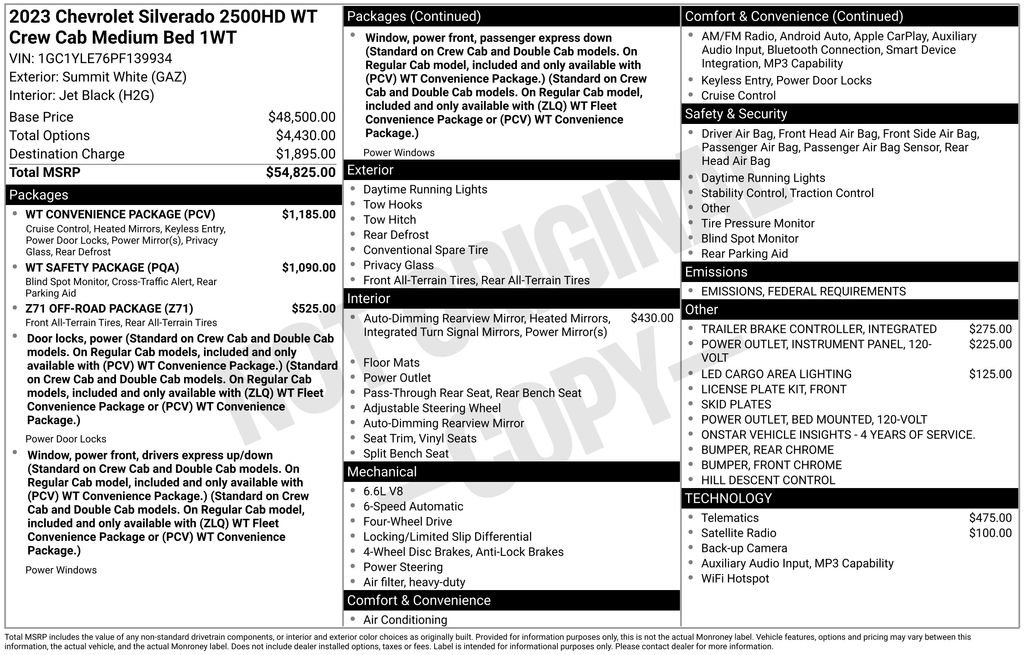 Used 2023 Chevrolet Silverado 2500 W/T w/ WT Convenience Package image 11