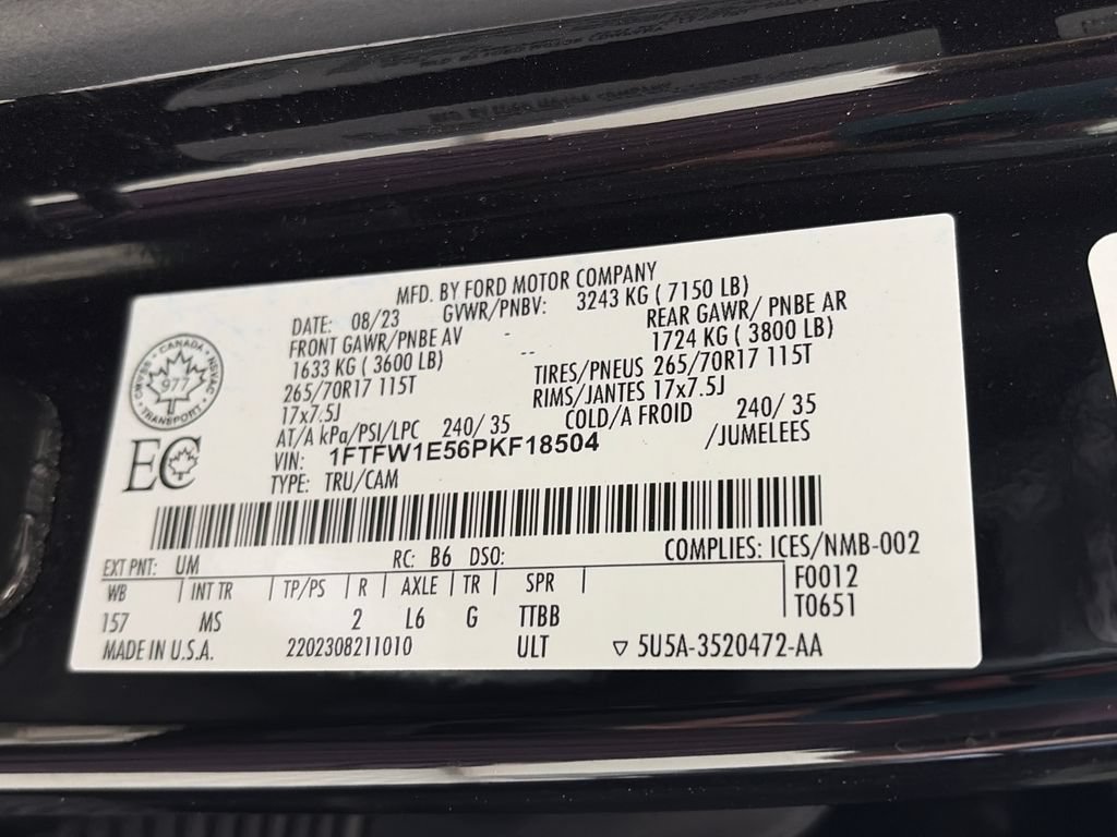 Used 2023 Ford F150 XLT w/ Equipment Group 301A Mid AWD/4WD image 9